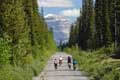 Tour du Canada riding into Banff